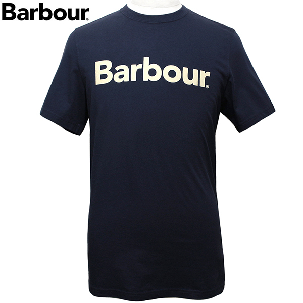 バブアー Barbour Tシャツ メンズ 半袖 カットソー ティーシャツ ネイビー サイズXL MTS0531 NY31 新品_画像1