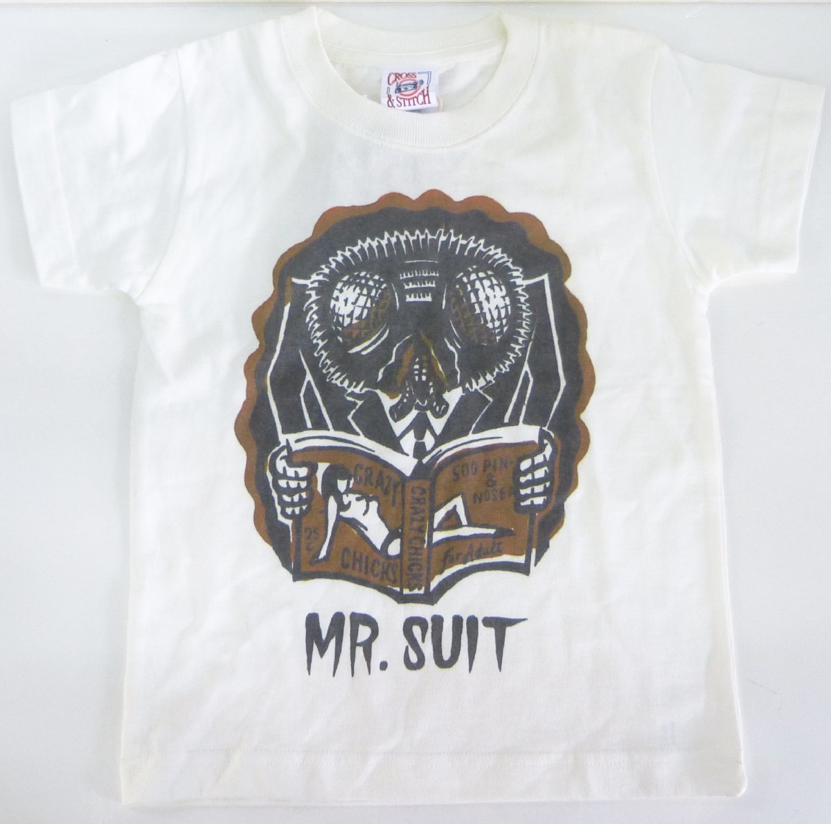 ☆保管品!Tシャツ CROSS STITCH ODDROD Mr.SUIT キッズサイズ(110) カラー：ナチュラル☆　_画像1