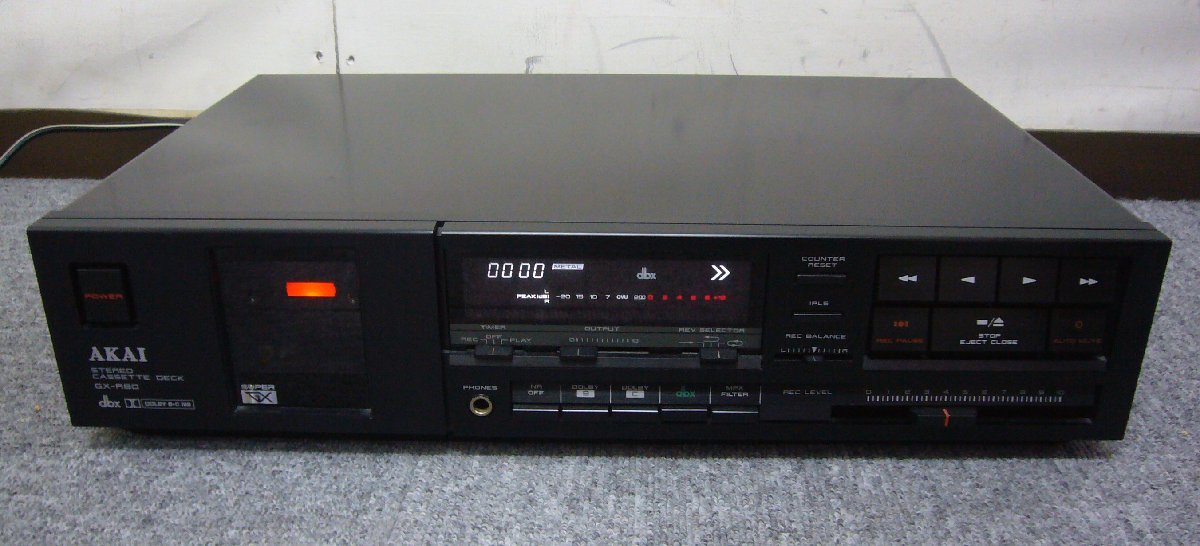 宅送] ☆AKAI アカイ カセットデッキ【GX-R60】USED品☆ 一般