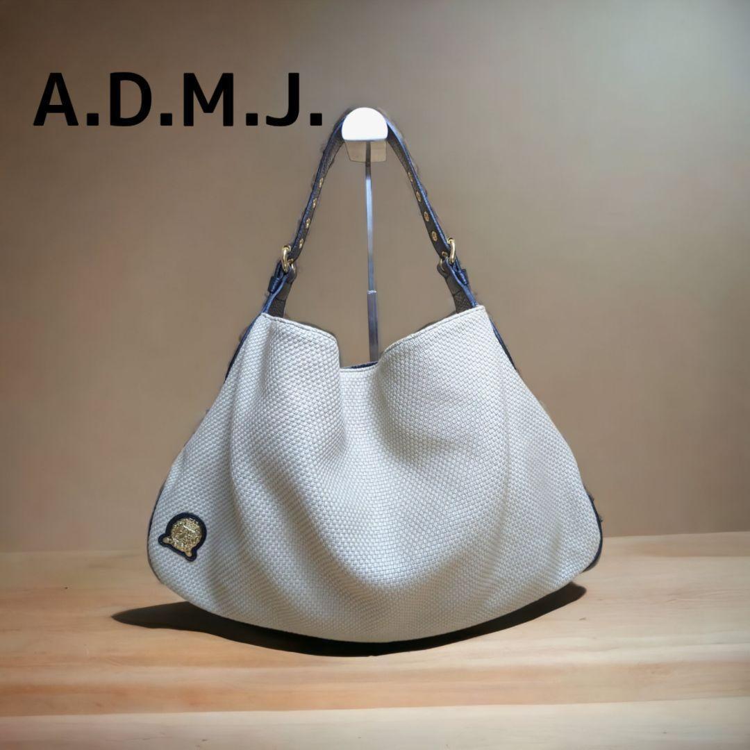 翌日発送可能】 A.D.M.J. トートバッグ キャンバス エンブレム