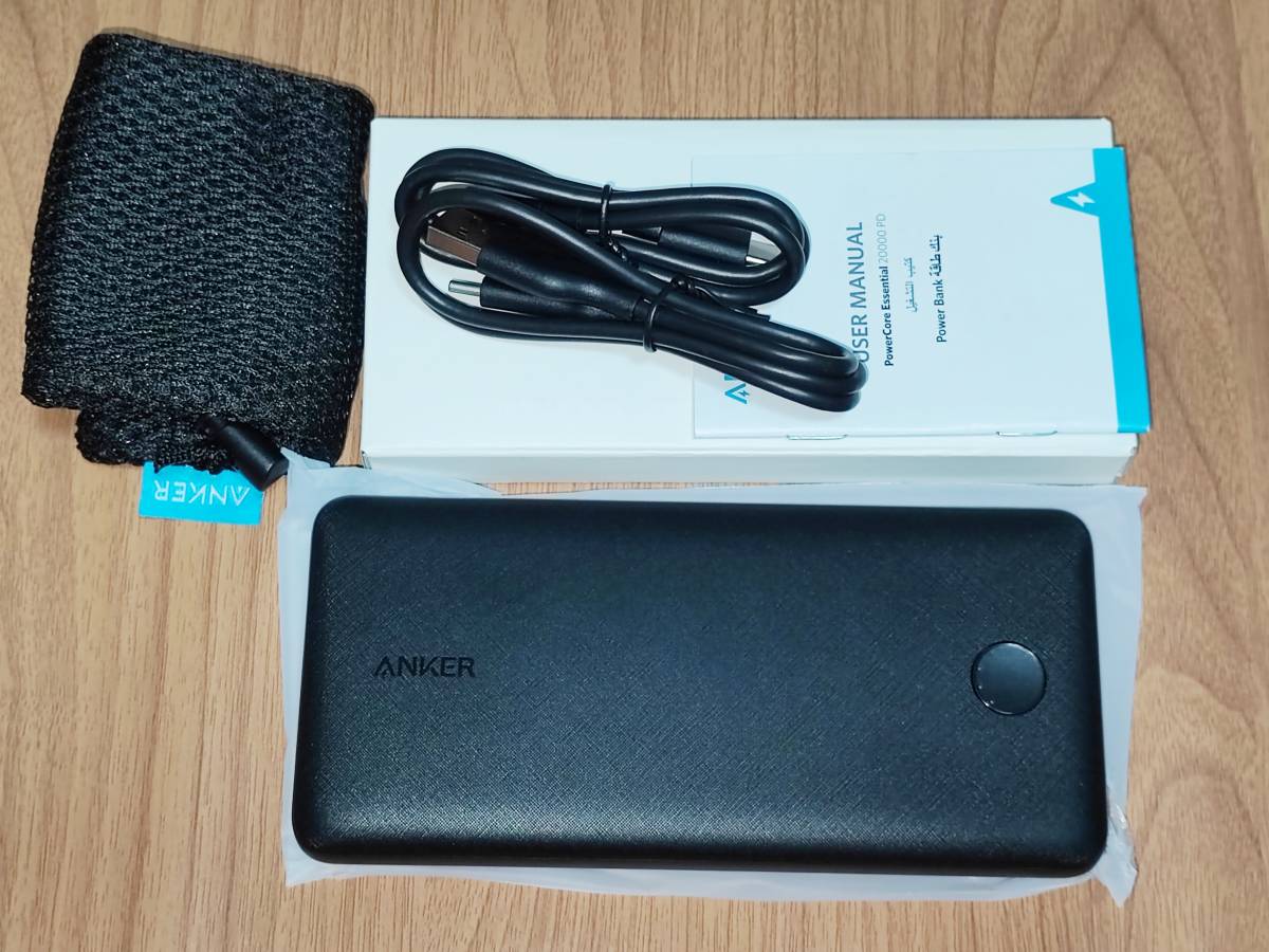 Anker PowerCore Essential 20000 PD 20W 20000mAh USB PD モバイルバッテリー 大容量 USB Power Delivery 2_画像1