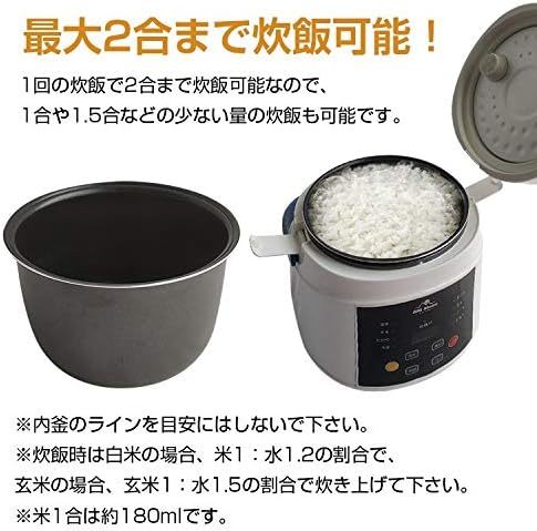 車載用 炊飯器 DC12V DC24V 兼用 2合炊 炊飯ジャー 車内 調理器具 自動車 車中泊 アウトドア オートキャンプ バーベキュー あったかご飯