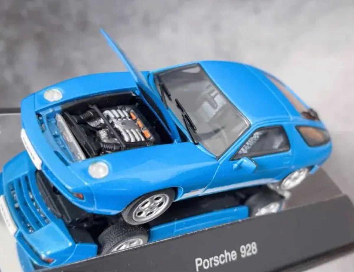 ミニカー　1/43 ポルシェ928 オートアート　autoart レア　 Porsche ブルー　BLUE 開閉機構付き　超美品　≠ 1/18_画像2