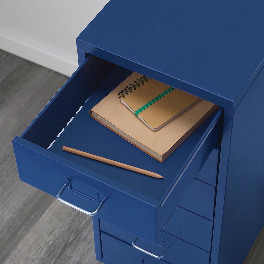 IKEA drawer unit with casters ., HELMER hell meru blue, 28x69 cm postage Y750!
