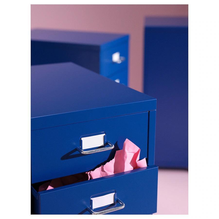 IKEA drawer unit with casters ., HELMER hell meru blue, 28x69 cm postage Y750!