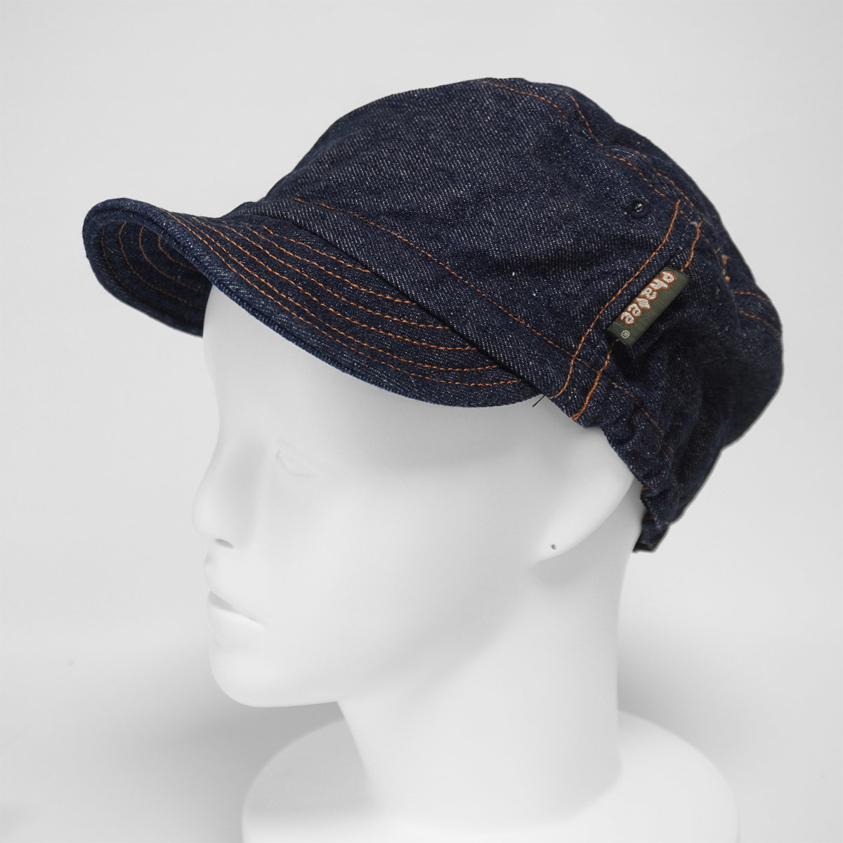 美品 PHATEE DENIM HALF CAP ファッティー デニム ハーフキャップ 帽子 インディゴ ヘンプ/コットン ワークキャップ ｜PayPayフリマ