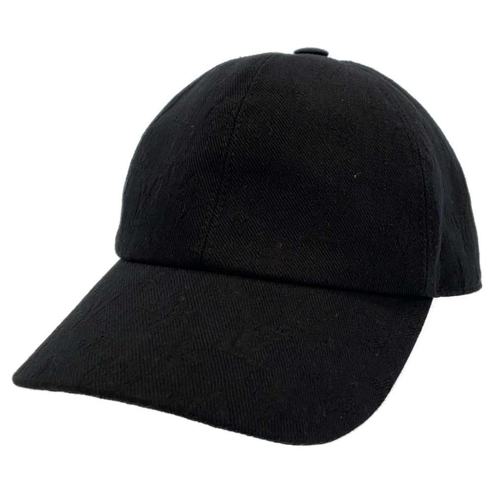 ルイヴィトン キャップ キャスケット・モノグラム エッセンシャル サイズ60 M76585 LOUIS VUITTON 帽子 ブラック 黒 【安心保証】
