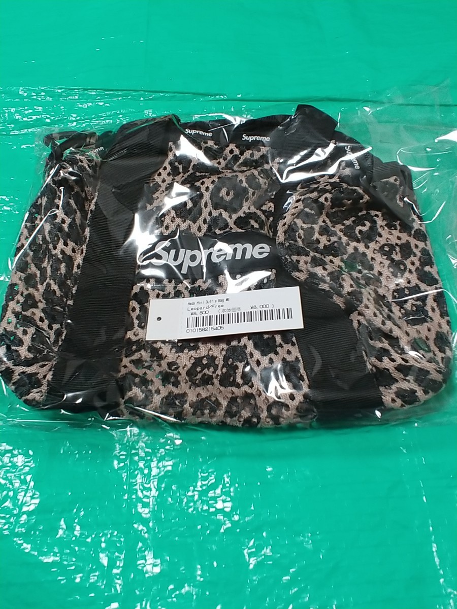 レア Supreme Mesh Mini Duffle Bag Leopard シュプリーム メッシュ ミニ ダッフル バッグ
