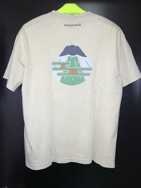 Mont Bell T Shirt Peace Pattern Mt Fuji L Size Real Yahoo Auction Salling