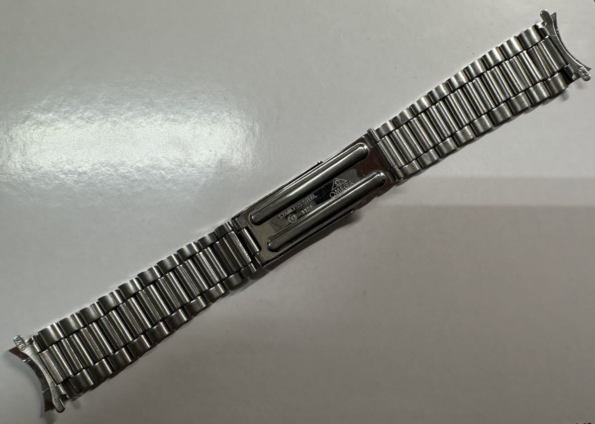 オメガ 純正SSブレス 3連 1125 FF617 取付幅約19mm ベルト OMEGA stainless steel bracelet constellation speedmaster Seamaster 25-1_画像5