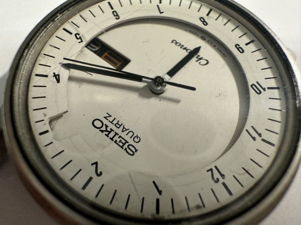 電池交換済み SEIKO セイコー Chronos クロノス 8123-7220 白文字盤