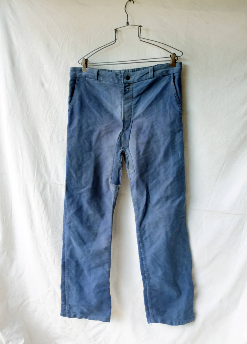 1950's 1960's フランス ヴィンテージ モールスキンワークパンツ 50s