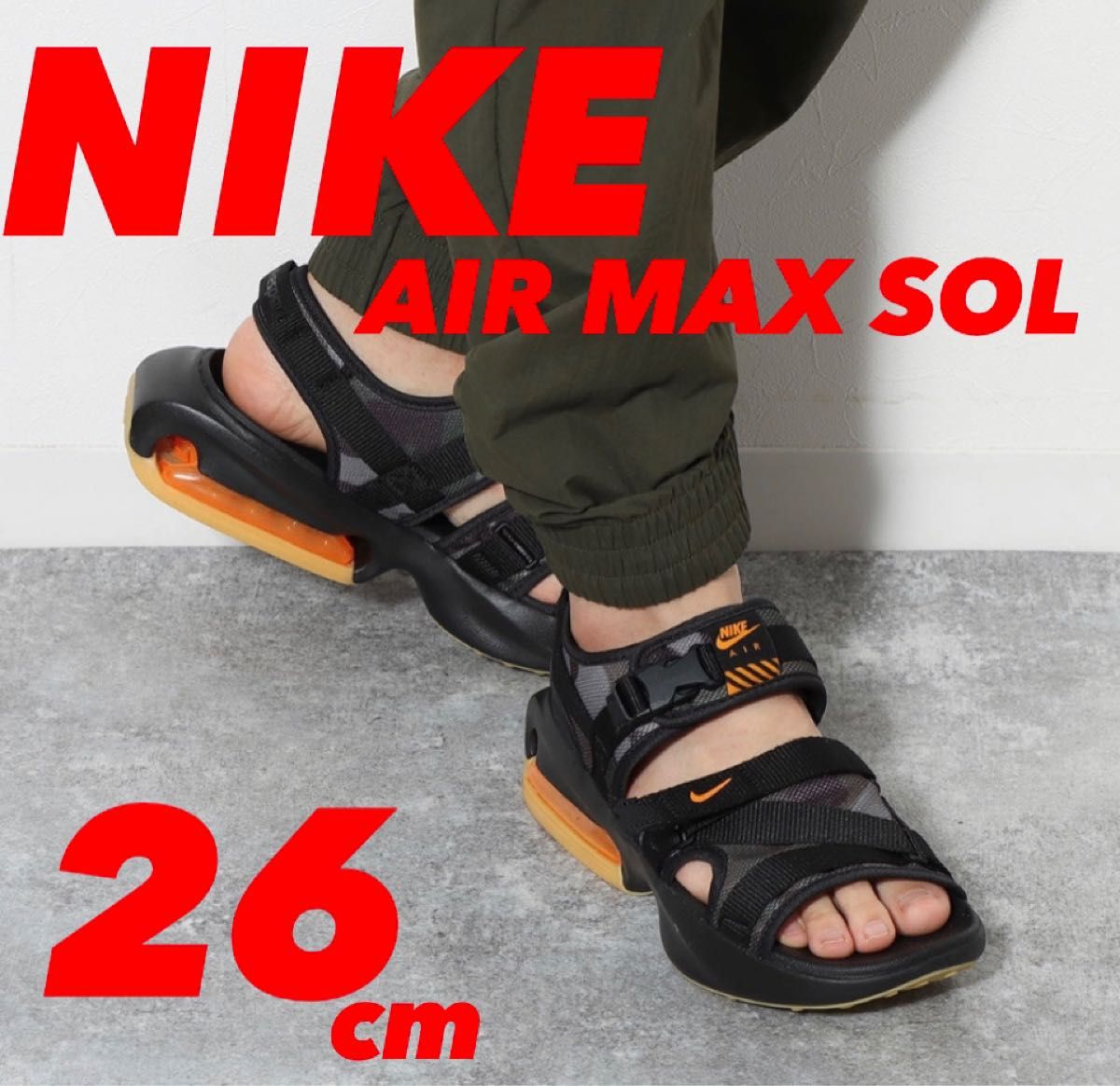 新品 ナイキ エアマックス ソル サンダル NIKE AIR MAX SOL SANDAL 26cm