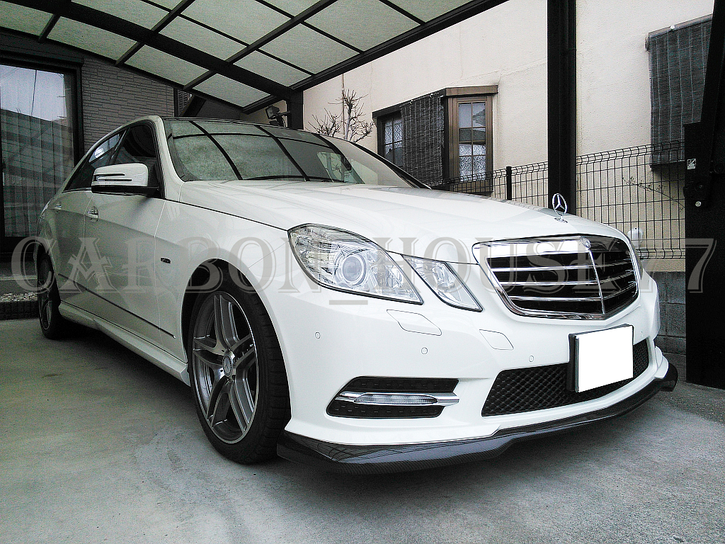 ★BENZ W212 前期 AMG E350 E550 フロント リップ スポイラー CS型 FRP製 未塗裝 2009-2013☆_画像4