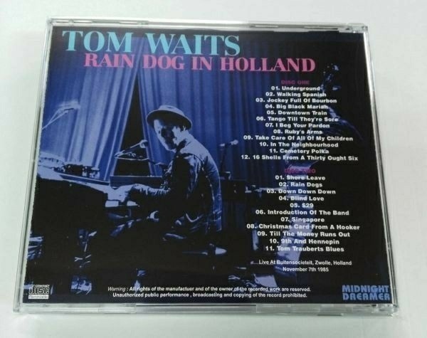 TOM WAITS ● トム・ウェイツ RAIN DOG IN HOLLAND_画像2