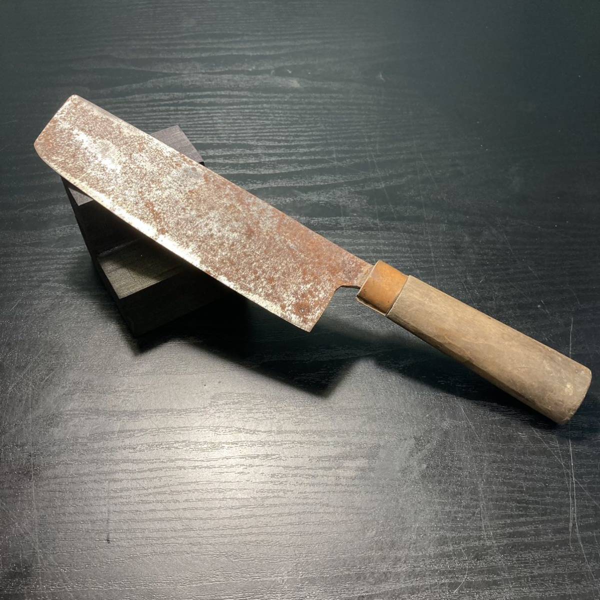 【在銘】菊光刃物店 包丁 日本刀 鍛冶 道具 [Stated name] Kikumitsu Cutlery Shop kitchen knife Japanese sword blacksmith's tool_画像3