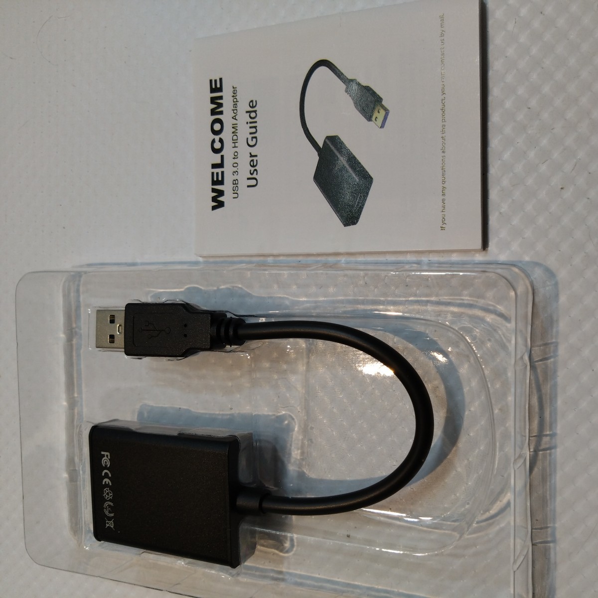 【未使用に近い】Yirui USB HDMI 変換アダプタ 5Gbps高速伝送 usb ディスプレイアダプタ 1080P 耐用性良い USB HDMI 変換コネクタ no.1288_画像7