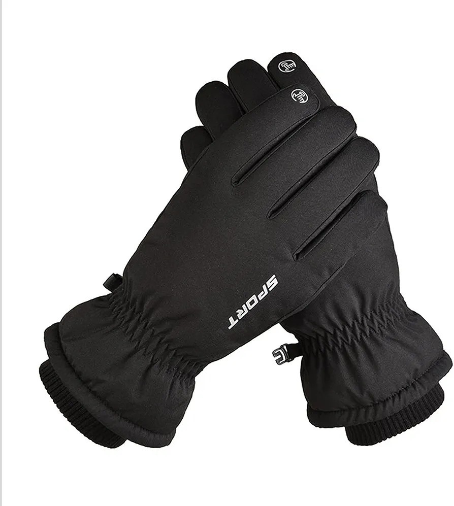 【ほぼ新品】レース手袋 WindproofGloves 暖かい アウトドア ライディング ノンスリップ 大人用 (Color : Black, Size : One Size)no.1003_画像3