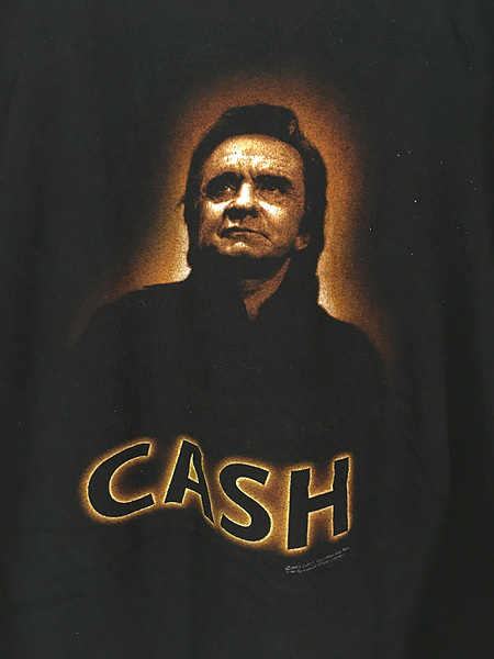 古着 00s USA製 Johnny Cash カントリー ミュージック Tシャツ XL位 古着_画像2