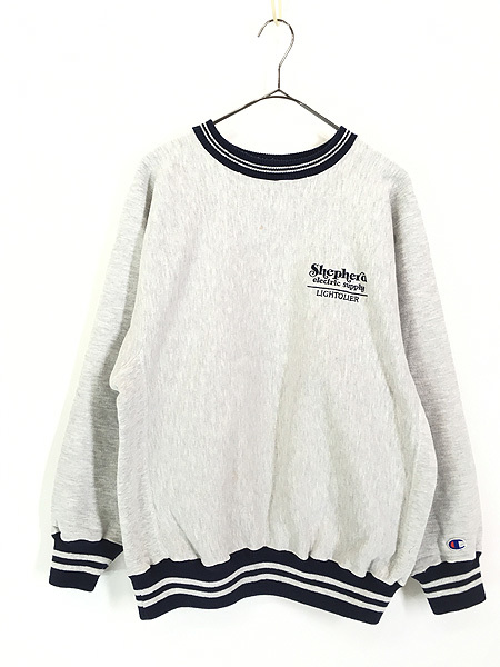 古着 90s USA製 Champion Reverse Weave 「Shepherd Electric Supply」 企業 リバース スウェット XL 古着