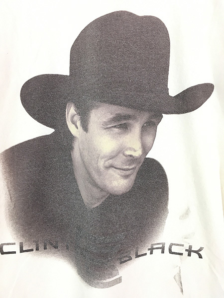 古着 90s Clint Black 「D'lectrified」 カントリー ミュージック Tシャツ M 古着_画像2