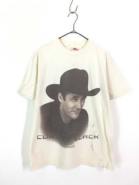 古着 90s Clint Black 「D'lectrified」 カントリー ミュージック Tシャツ M 古着_画像1