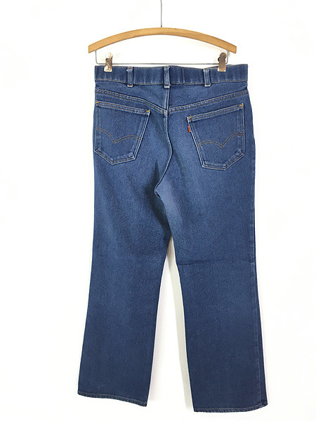 古着 80s Levi's for Me 「Action Jeans」 ストレッチ ブルー デニム パンツ ジーンズ ストレート W34 L29 古着_画像2