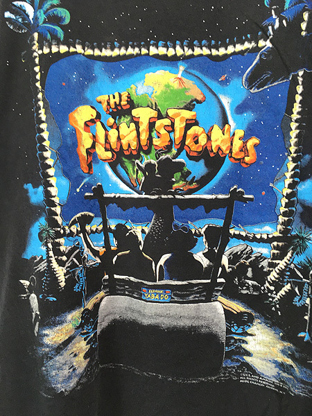 古着 90s The Flintstones アニメ実写版 「フリントストーン モダン石器時代」 ムービー Tシャツ XL 古着_画像2