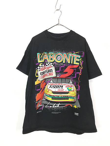 古着 90s USA製 Terry Labonte ケロッグ レーシング コットン Tシャツ XXL 古着