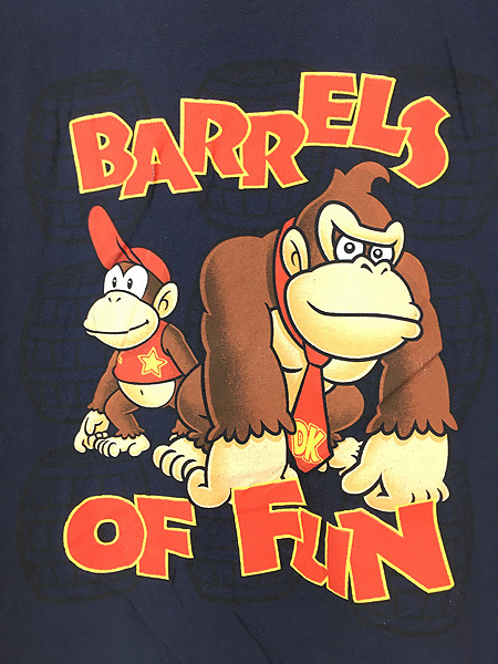 古着 00s Nintendo 任天堂 DONKEY KONG ドンキーコング ディディーコング ゲーム キャラクター Tシャツ XL 古着_画像2