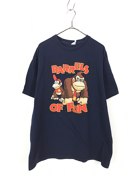 古着 00s Nintendo 任天堂 DONKEY KONG ドンキーコング ディディーコング ゲーム キャラクター Tシャツ XL 古着_画像1