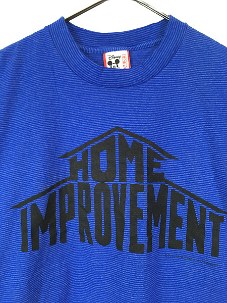 古着 90s USA製 Disney Home Improvement ホーム コメディ TV ドラマ ボーダー Tシャツ L 古着_画像2