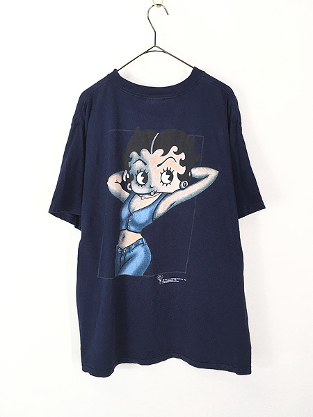 超安い プリント BIG 両面 ブープ ベティ BOOP BETTY USA製 90s 古着 T
