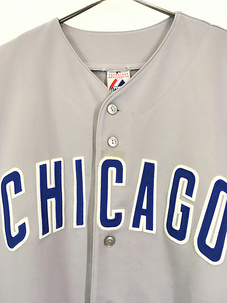 古着 90s MLB Chicago Cubs カブス No22 「PRIOR」 ベースボール シャツ XXL 古着の画像2