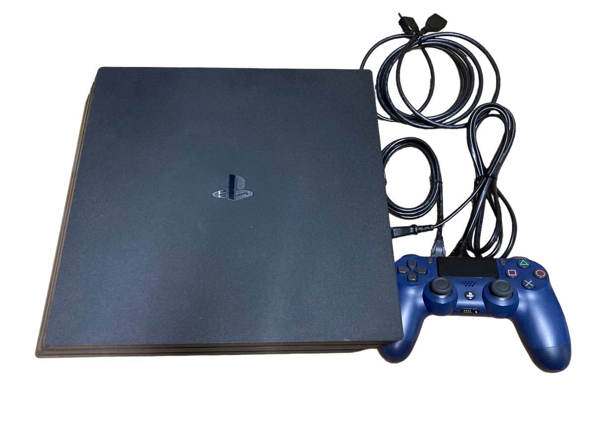 すぐ遊べるセット PS4 PRO 1TB cuh-7000B 動作品 ジェットブラック PS4