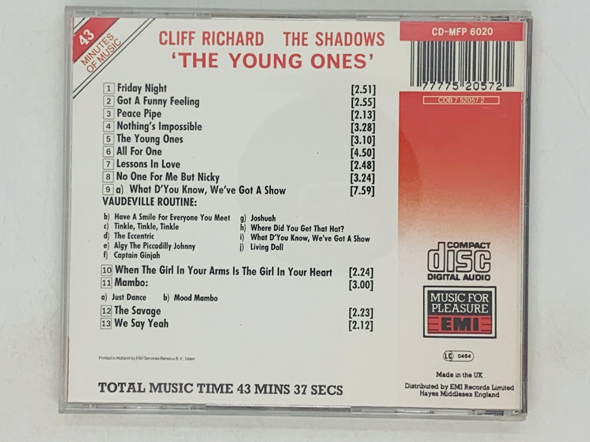 即決CD CLIFF RICHARD AND THE SHADOWS / THE YOUNG ONES / クリフ・リチャード G01_画像2