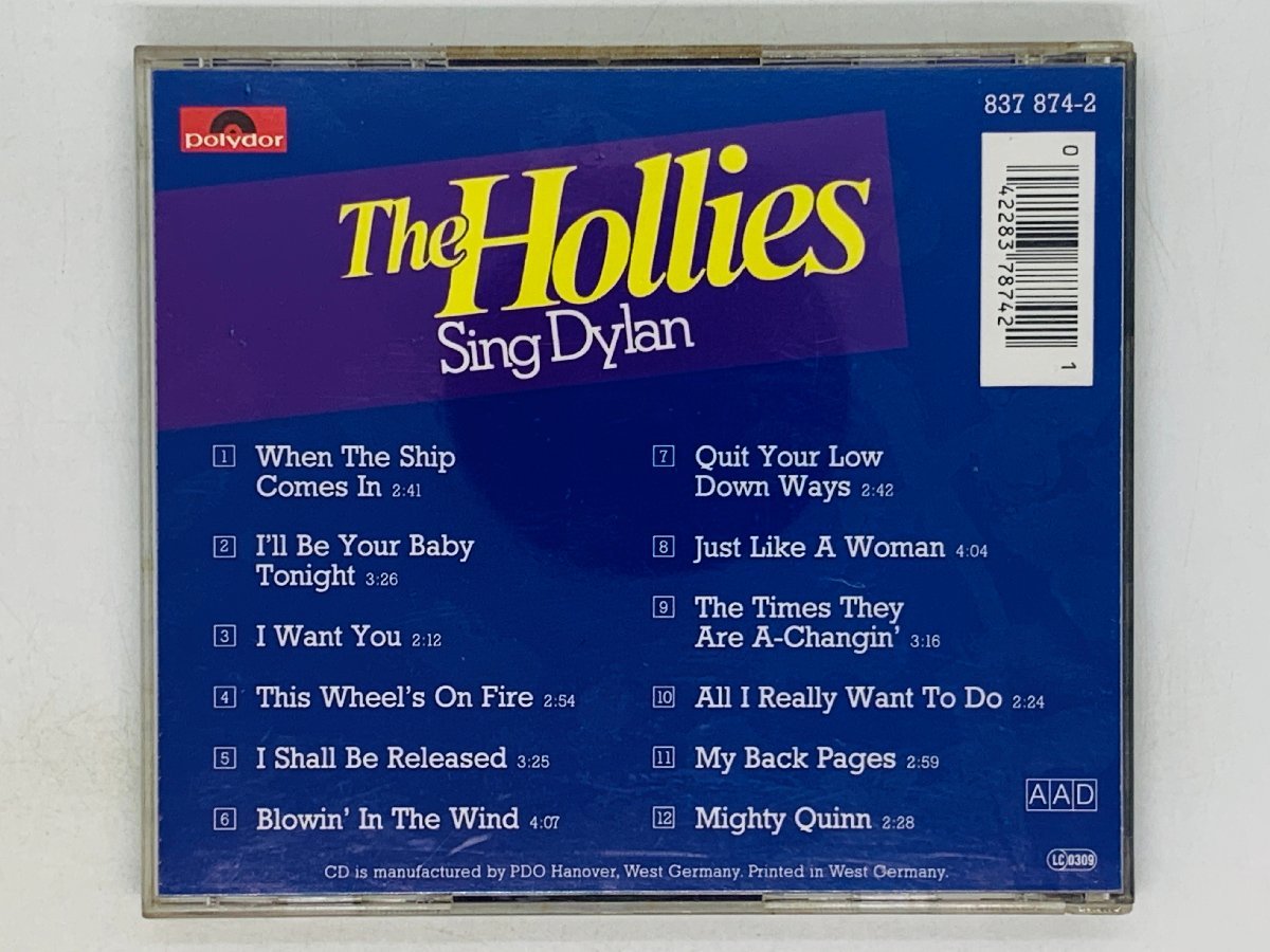 即決CD 西独盤 The Hollies Sing Dylan / ザ・ホリーズ シング・ディラン / 全面蒸着仕様 West Germany Y28_画像3