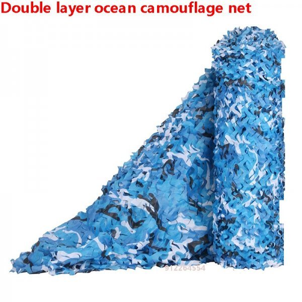 アウトドア レジャーシート マット 強化 カモフラージュネット ガーデニング 【Ocean Camo Net】 【3x6m】