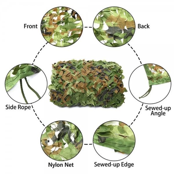  outdoor leisure seat mat strengthen camouflage -ju net gardening [Woodland Digital] [3x6m]