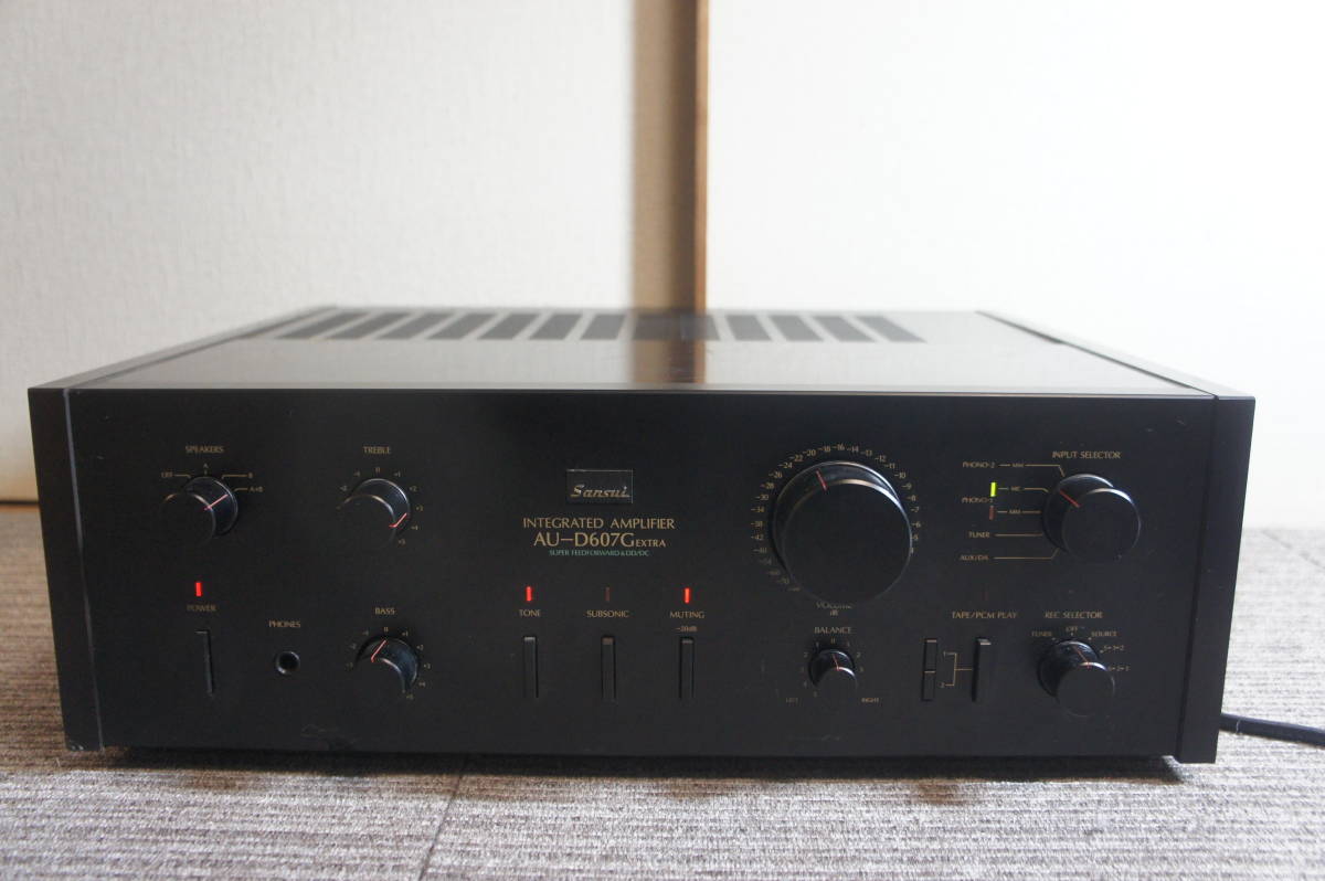 高価値 ○SANSUI プリメインアンプ○整8-25-1 EXTRA AU-D607G サンスイ