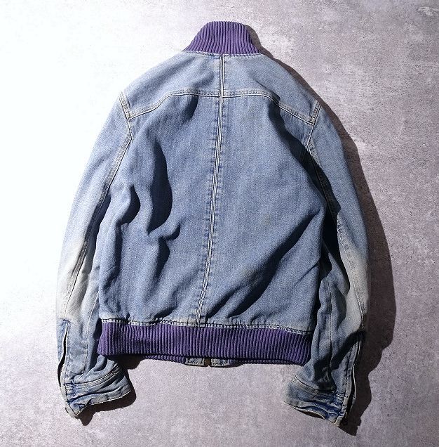 The viridi.anne ジップアップ 加工 デニムジャケット The Viridi-Anne ザ ヴィリジアン ジップアップ 加工 デニム