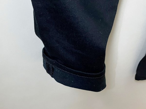 ★【定価23,100円 美品】 NudieJeans ヌーディージーンズ LEAN DEAN リーンディーン DRY EVER BLACK ストレッチ ブラックデニムパンツ W28_画像5