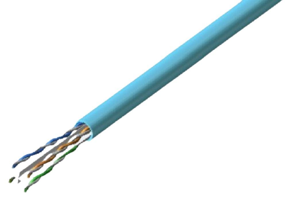 LAN配線用ケーブル CAT6A 10GBASE-T対応 200m巻 パステルブルー UTP-C6A