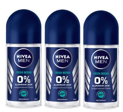  including carriage 3 pcs set NIVEA MENni Bear men deodorant roll on Fresh Ocean 48H 50ml