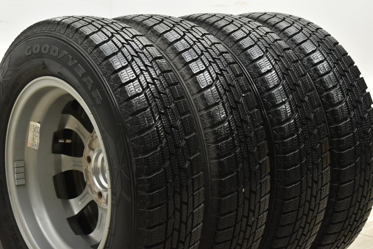 【程度良好品】ジョーカー 13in 4.00B +45 PCD100 グッドイヤー アイスナビ6 145/80R13 N-BOX モコ アルト ワゴンR スペーシア ミラ_画像7