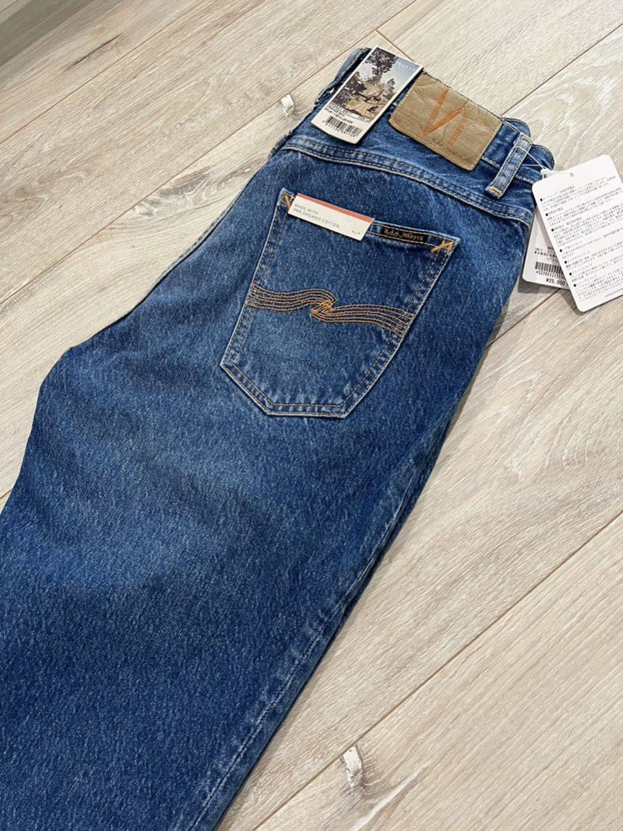 未使用☆[Nudie Jeans] 定価27,500 BREEZY BRITT オーガニックコットン インディゴデニムパンツ 29 メンズ ヌーディージーンズ_画像6