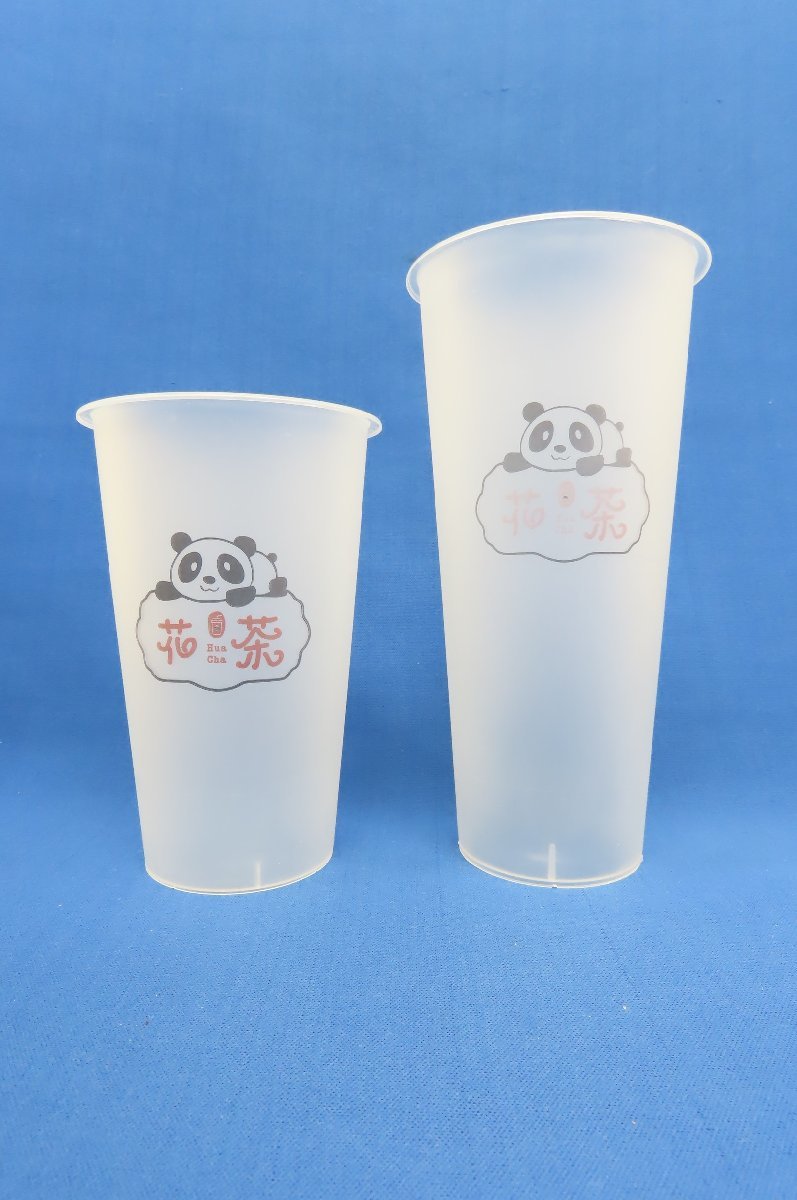  drink cup approximately 550 piece set sale * flower tea Hua Cha height 18&13.5cm Panda juice drink business use shop sale tapioka. shop Take out 