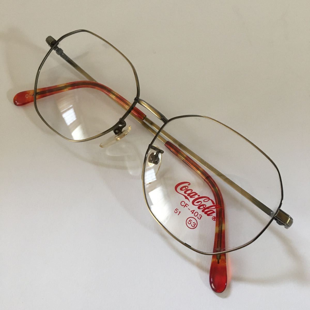 新品・未使用 ★ cocacola ★ メガネ フレーム CF-403 ★ コカ・コーラ めがね 眼鏡 (管理F274)