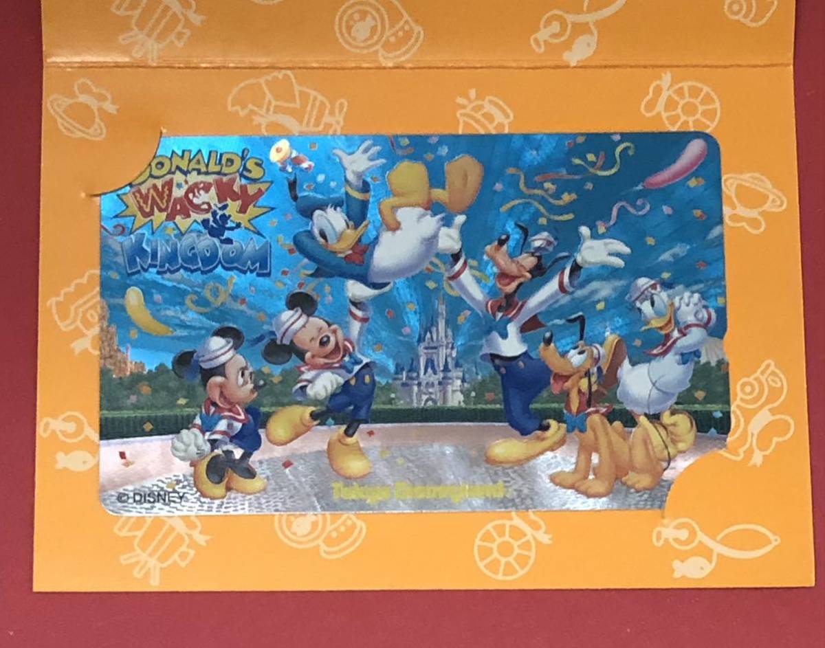  не использовался! Tokyo Disney Land Donald Duck wa ключ King dam картон есть телефонная карточка 50 частотность телефонная карточка телефон карта 