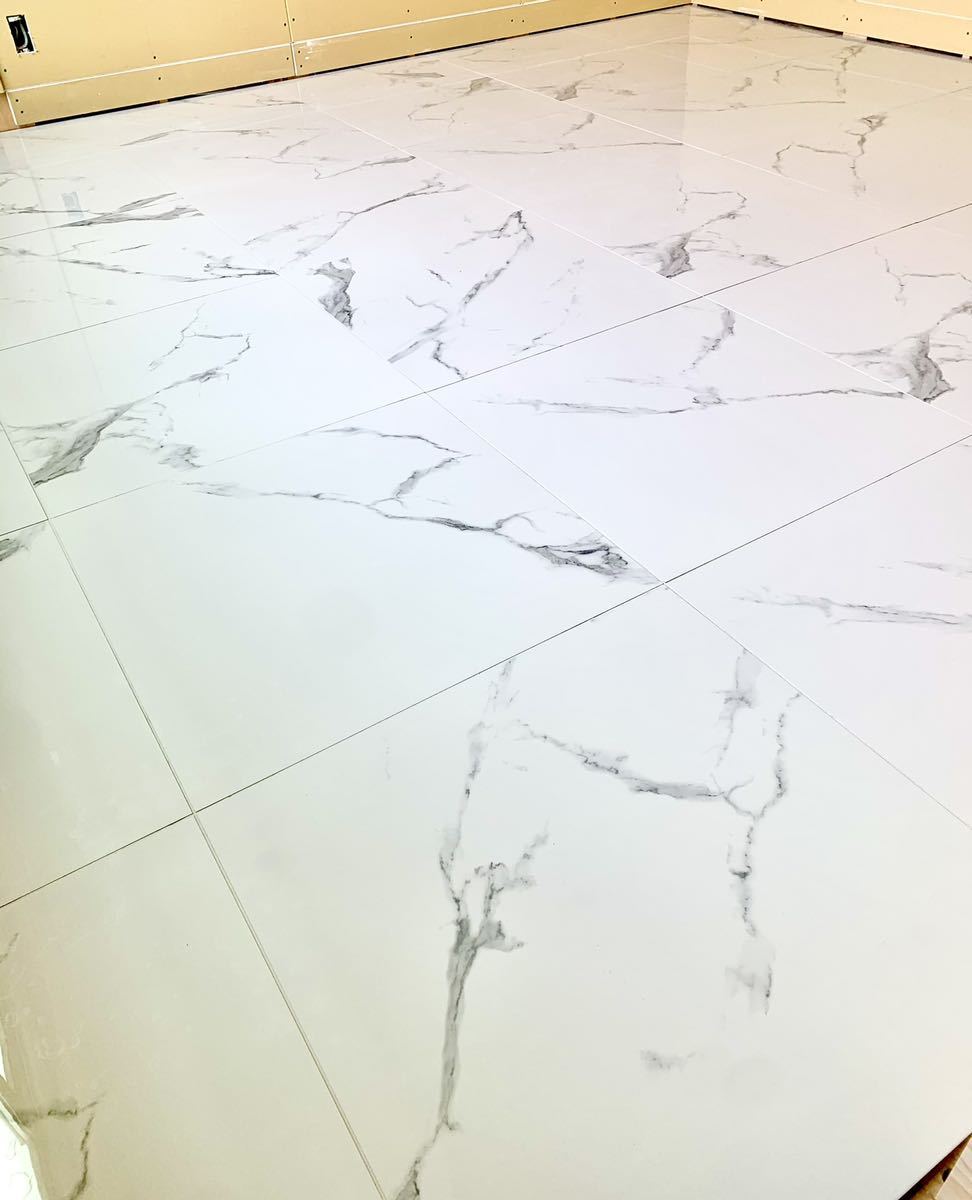 大理石模様 600角 タイル1㎡2980円 白マーブル tile 床 壁 室内 大理石模様 600角 タイル1㎡2980円 白マーブル tile 床 壁 室内